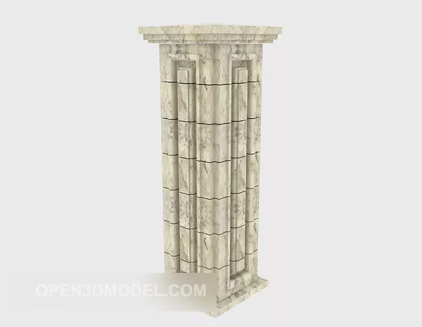 European Roman Columns Free D Model Max Open Dmodel