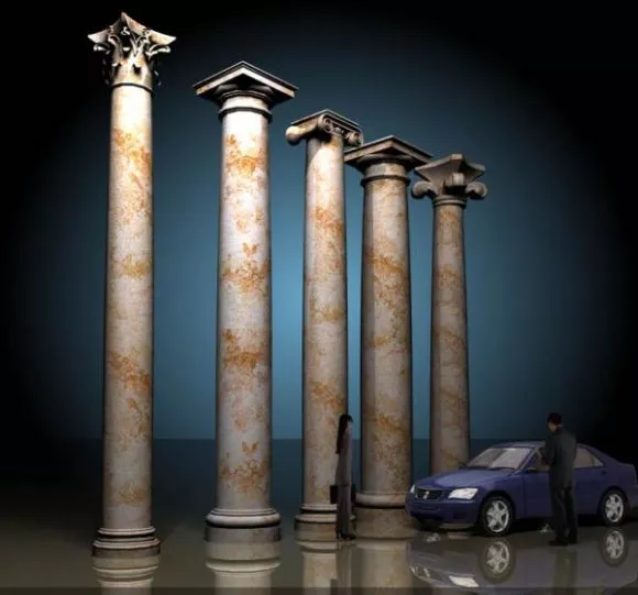 Architectural Column Rome Style Free 3d Model 3ds Max Open3dModel