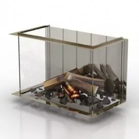 Fireplace 3d model