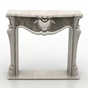 Antique Fireplace 3d model Antique Fireplace 3d model