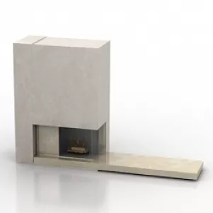 Rectangle Fireplace 3d model Rectangle Fireplace 3d model