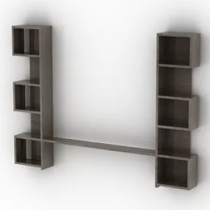 Thin Locker Wardrobe 3d model