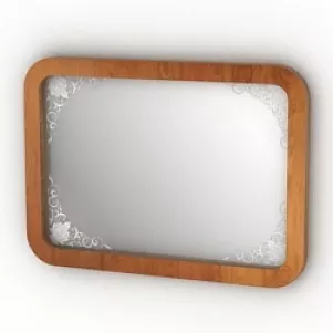 Mirror Wood Frame 3d model Mirror Wood Frame 3d model