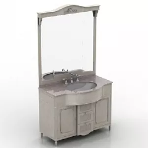 Chrome Tap Sink Accessories 3d model