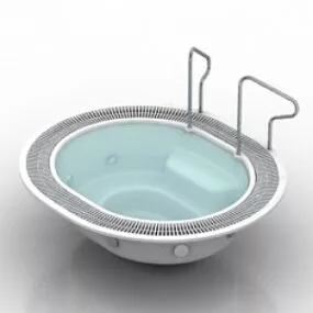 Circular Bath Tube 3d model