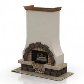 Fireplace 3d model