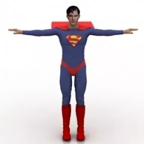 Realistic Superman 3d model