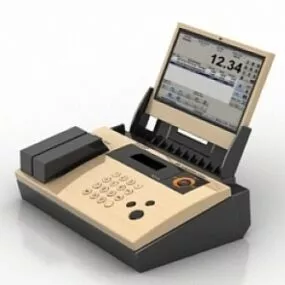 Cash Register Market 3d model