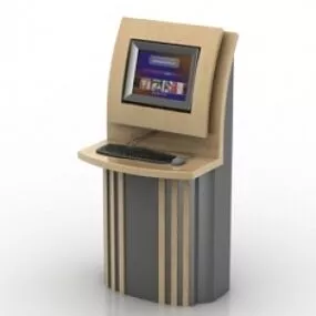 Kiosk Bookstore 3d model