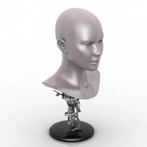 Mannequin Character With Winter Cap 3d model