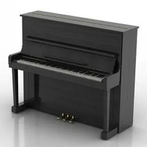 Vintage Piano 3d model Vintage Piano 3d model