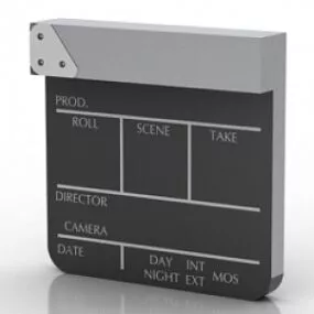 Clapperboard 3d model