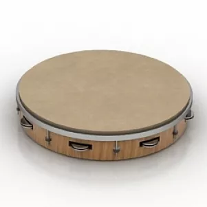 Instrument Tambourine 3d model Instrument Tambourine 3d model