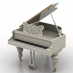 Grand Piano 3d model Grand Piano 3d model