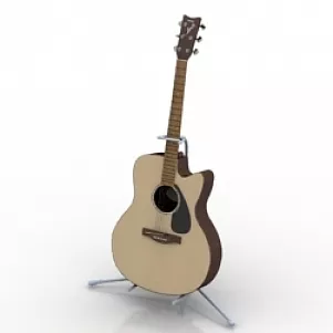 Lowpoly Classic Guitar 3d model