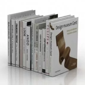 Books 3d model