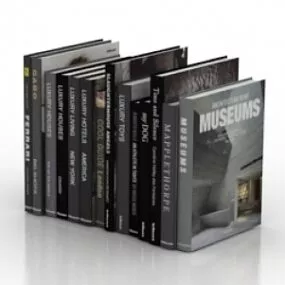 Books 3d model