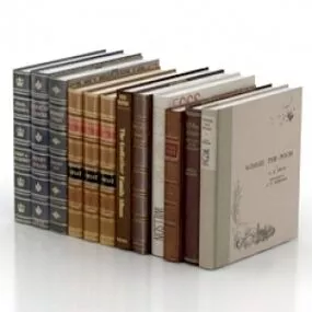 Books 3d model