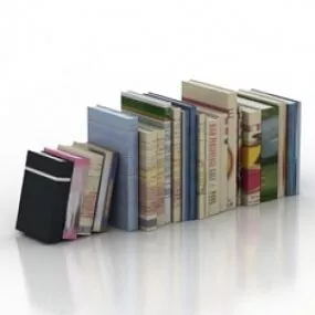 Books 3d model