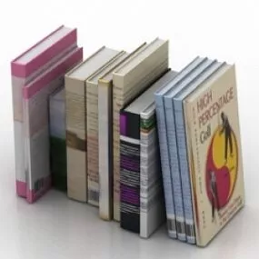 Books 3d model