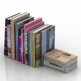 Books Group 3d model