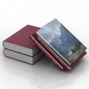 Books Group 3d model