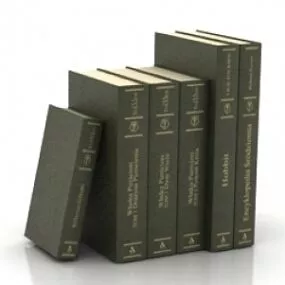 Vintage Books 3d model