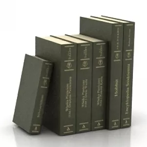 Books Stack Different Size 3d model