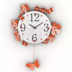 Circular Wall Clock 3d model