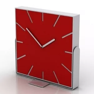 Retro Wall Clock Round Shape 3d model