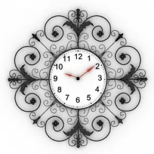 Floral Clock 3d model Floral Clock 3d model
