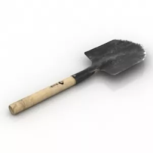 Rusty Shovel 3d model