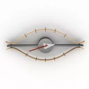 Curved Clock 3d model
