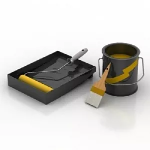 Painter Set 3d model Painter Set 3d model
