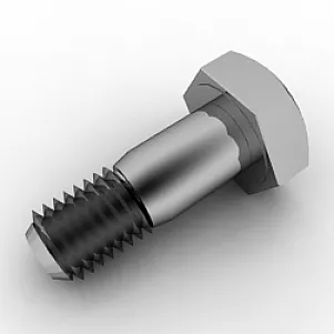 Flat Head Screws 3d model