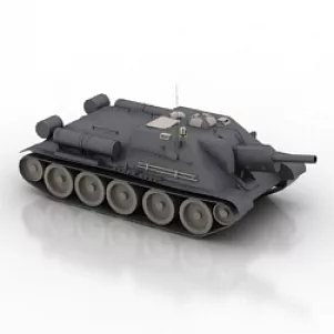 Su122 Tank 3d model Su122 Tank 3d model