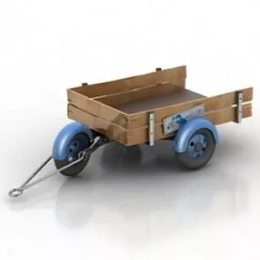 Wodden Trailer 3d model