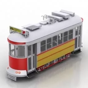 Tram 3d model