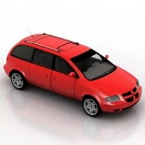 Car Caravan 3d model