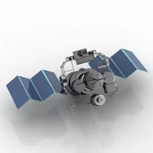 Satellite 3d model Satellite 3d model