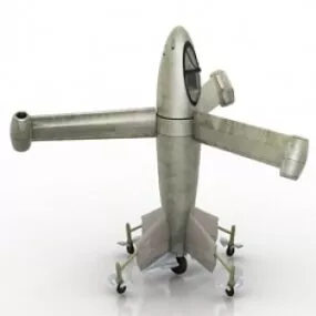 Airplane Rocket 3d model