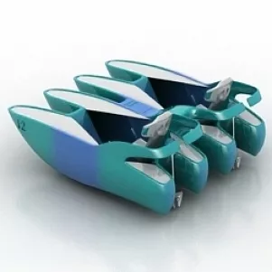 Catamaran Ship 3d model Catamaran Ship 3d model