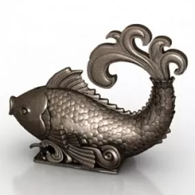 Sculpture Carp 3d model