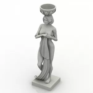Statue Woman 3d model Statue Woman 3d model