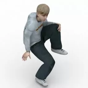 Sitting Boy 3d model