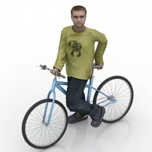 Bicycle Man 3d model Bicycle Man 3d model