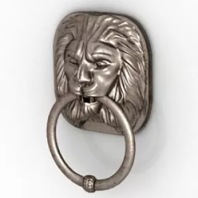 Lion Decor Handle 3d model