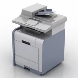 Lowpoly Inkjet Printer 3d model