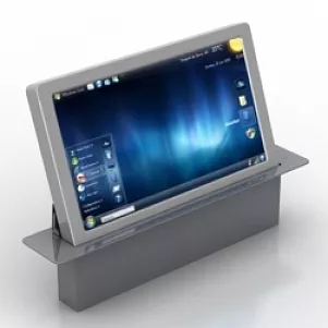 Square Monitor For Cash Register System 3d model