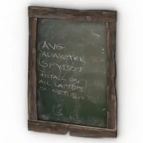 Blackboard 3d model